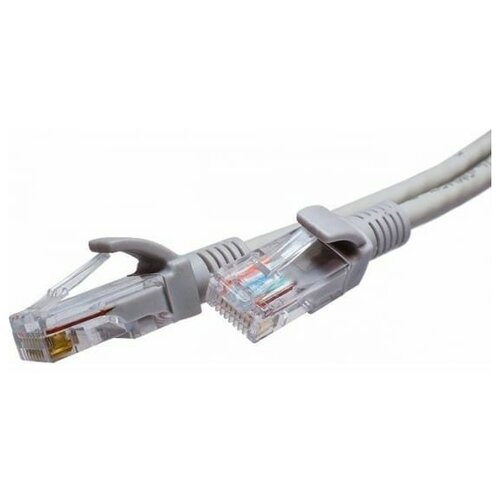 Патч-кордUTP 5e 4x2 26AWG (7x0.16mm) Cu LSZH серый 3м | код 10-0144 | супр (6шт. в упак.)