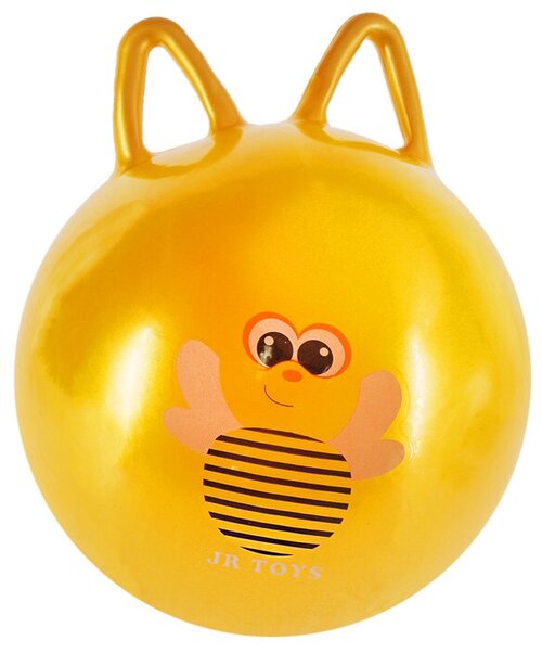 Мяч попрыгун Пчелка с ушками, d 45 см, 380 г, жёлтый