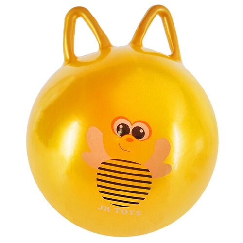 FlowMe Мяч попрыгун «Пчёлка» с ушками, d=45 см, 380 г, цвет жёлтый