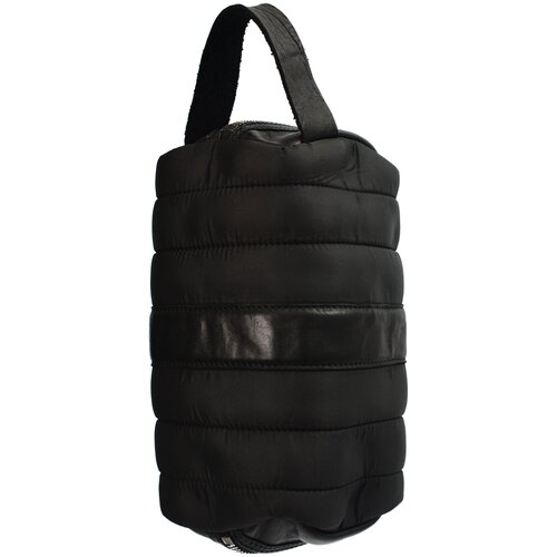 фото Guidi черная сумка-косметичка с кожаными вставками one size piero guidi