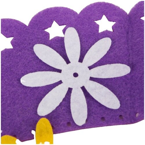 фото Набор для создания букета «ромашки», в горшочке из фетра, с иглой, меховые палочки сима-ленд