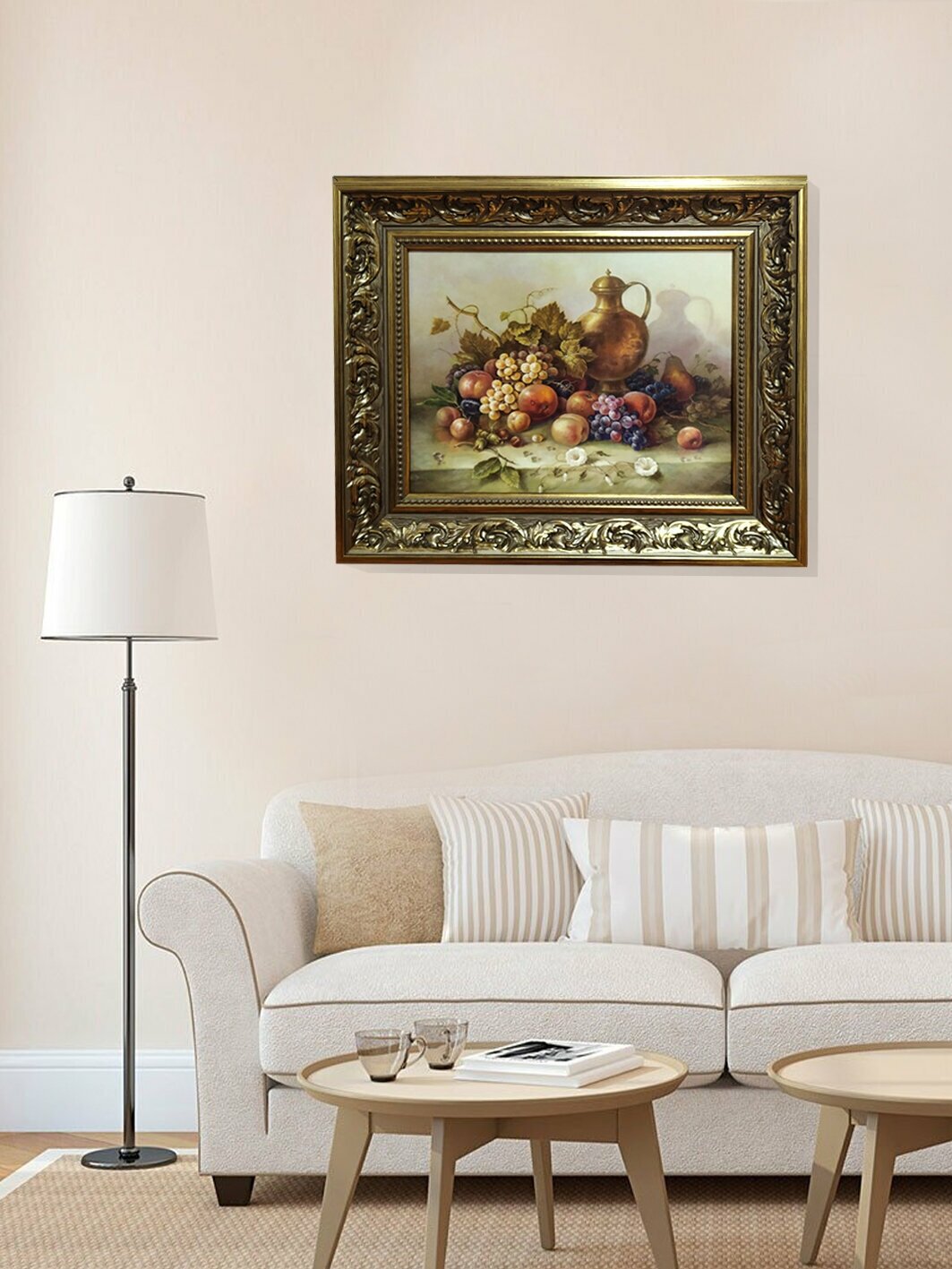 Картина на стену для интерьера Декарт настенный декор панно в раме багете в гостиную ванную детскую для офиса лофт пейзаж абстракция