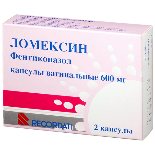 Ломексин капс. ваг., 600 мг, 2 шт.