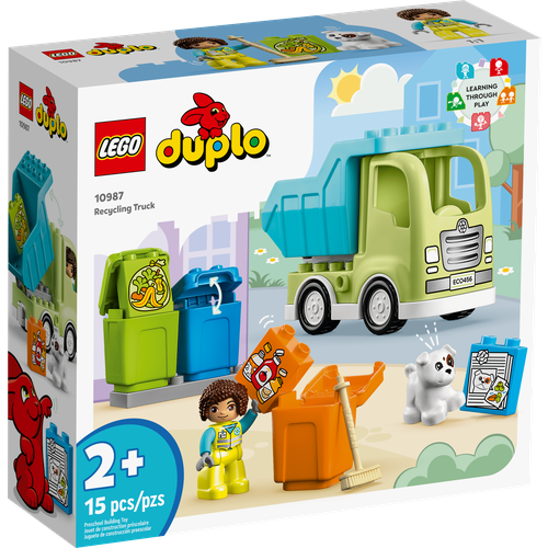 Конструктор LEGO Duplo 10987 Recycling Truck, 15 дет. фигурка игрушка тигр совместим с лего дупло