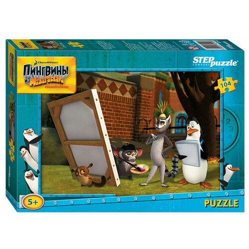 Пазл Step puzzle Dreamworks Пингвины из Мадагаскара (82140), 104 дет.