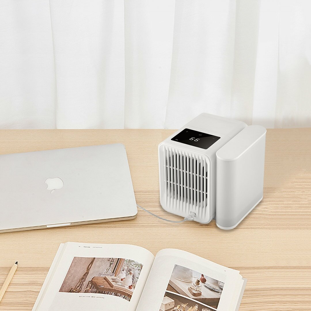 Настольный кондиционер с регулировкой температуры и водяным охлаждением, Вентилятор Xiaomi Microhoo Personal Air Conditioning Fan MH01R White - фотография № 7