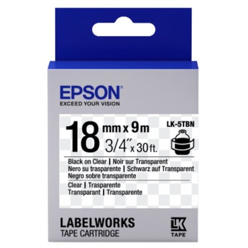 Лента C53S655008 Epson Tape Lk-5tbn Clear Blk/Clear 18/9 .