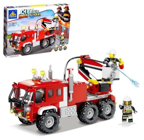 Конструктор пожарные «Спасательная машина», стреляет водой, 256 деталей