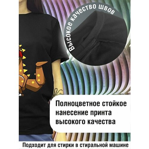 фото Футболка будь на стиле, хлопок, размер xs, черный