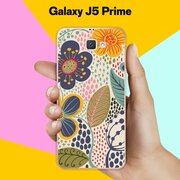 Силиконовый чехол на Samsung Galaxy J5 Prime Цветы / для Самсунг Галакси Джей 5 Прайм