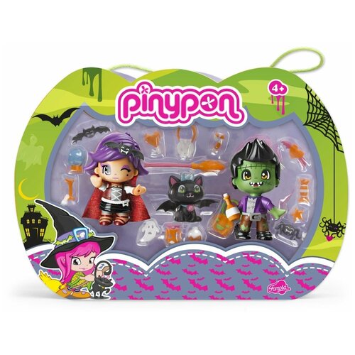 Игровой набор Famosa Pinypon Вампир, Фрэнки и кошка, серия Monster 700011164