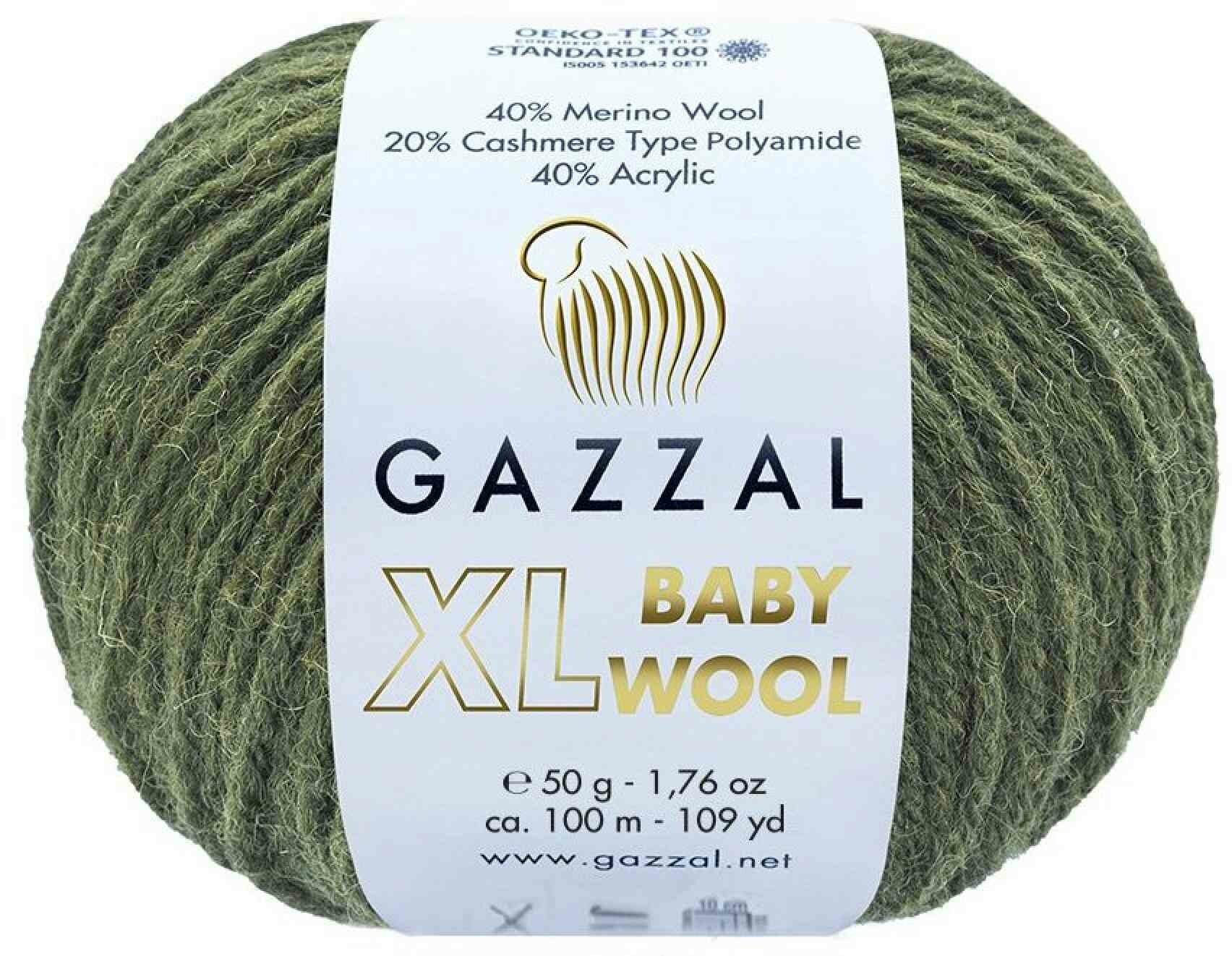 Пряжа GAZZAL Baby Wool XL 40 % мериносовая шерсть 20 % кашемир 40 % акрил 50 г