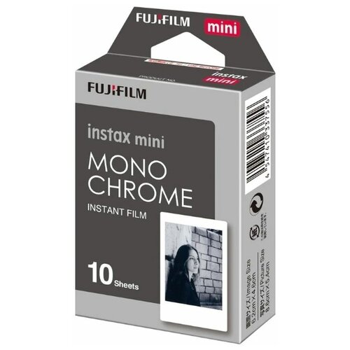 Фотопленка INSTAX MINI FUJIFILM-картридж Monochrome картридж fujifilm instax square 10 снимков без картонной упаковки