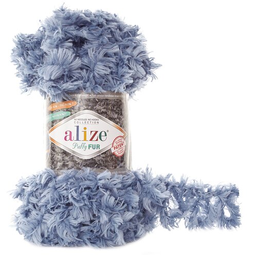 Купить Пряжа Alize Puffy Fur, 100 % полиэстер, 100 г, 6 м, 5 шт., 6115