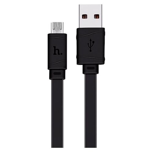 Кабель Hoco X5 Bamboo USB - microUSB, 1 м, 1 шт., черный кабель hoco x38 usb micro usb 2 4а 1 метр черный