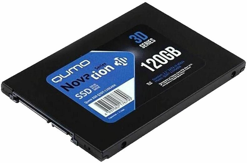 Накопитель SSD 2.5" QUMO Novation 120GB SATA-III 3D TLC (Q3DT-120GSCY) - фото №4