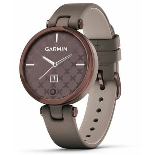 Умные часы GARMIN LILY темно-бронзовый безель корпус цвета Paloma и итальянский кожаный ремешок 3999000₽