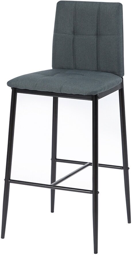 Барный стул Hoff Alert, 41х101,5х46 см, цвет тёмно-серый, чёрный