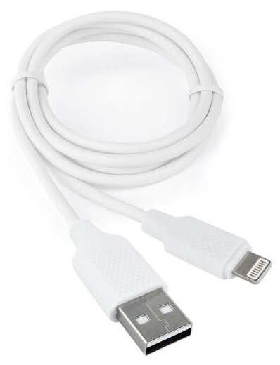 Кабель Cablexpert Ccb-usb-amapo2-1mw, Lightning - Usb, 2.1 А, 1 м, зарядка + передача данных Cablexp