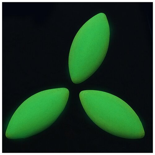 Лодочки матовые клеевые (полубусины матовые), цвет Зеленый Неон, набор 150 штук, материал- акрил, набор для украшения одежды, аксессуаров