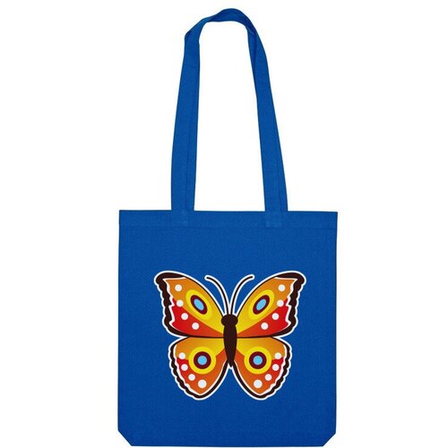 Сумка шоппер Us Basic, синий сумка красная мультяшная бабочка ярко синий