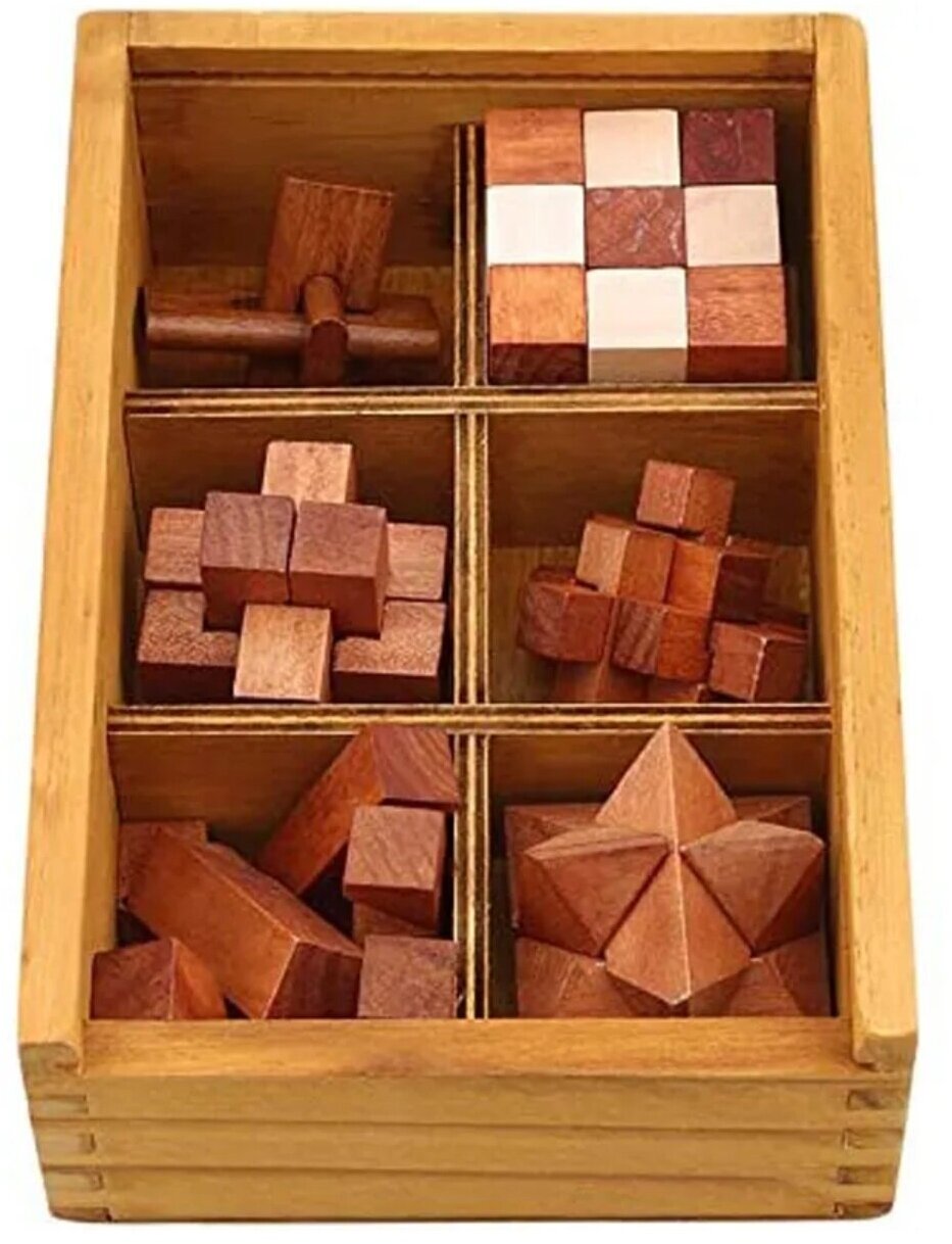 Набор деревянных головоломок Wooden Lock
