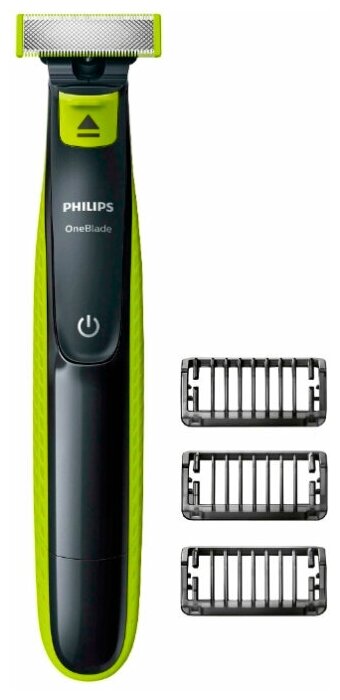 Триммер Philips OneBlade QP2520/20, черный/салатовый - фотография № 8