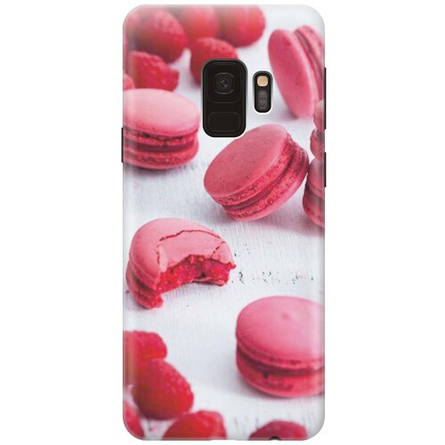 фото Gosso ультратонкий силиконовый чехол-накладка для samsung galaxy s9 с принтом "малиновые макаруны"