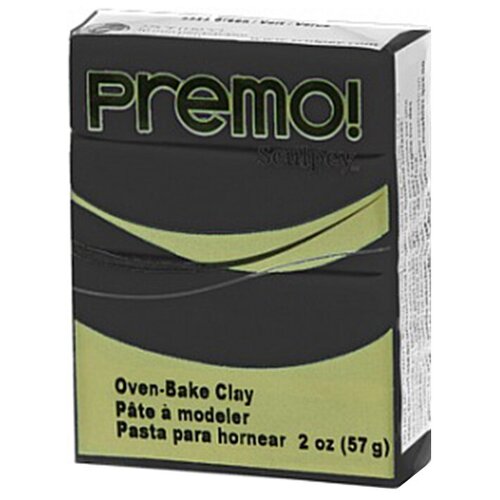 Полимерная глина Sculpey Premo полимерная глина PE02 57 г 5042 черный