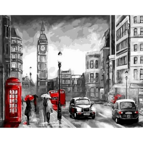 Картина по номерам Лондон под дождем 40х50 см Art Hobby Home картина по номерам лондон под дождем 40х50 см