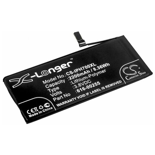 Аккумулятор CameronSino CS-IPH700XL для телефона Apple iPhone 7 (616-00255, 616-00260) 2200mAh аккумулятор для телефона apple iphone 7 616 00255 1960mah