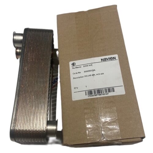 Теплообменник вторичный ГВС Navien Навьен Deluxe Deluxe Plus Ace 40K 30005013A 429000₽