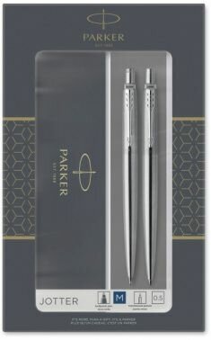 Ручка Parker Набор ручек Jotter Core KB61 (2093256) Stainless Steel CT подар. кор. шариковая/карандаш механический 0.5