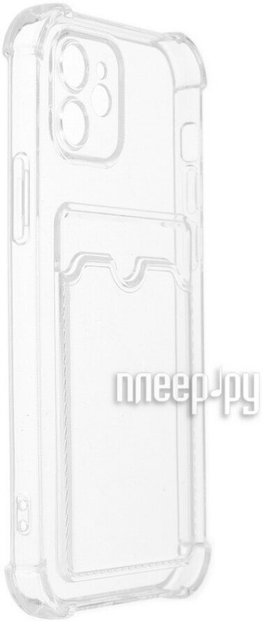 Чехол LuxCase для APPLE iPhone 12 TPU с картхолдером 1.5mm Transparent 63506 - фото №1