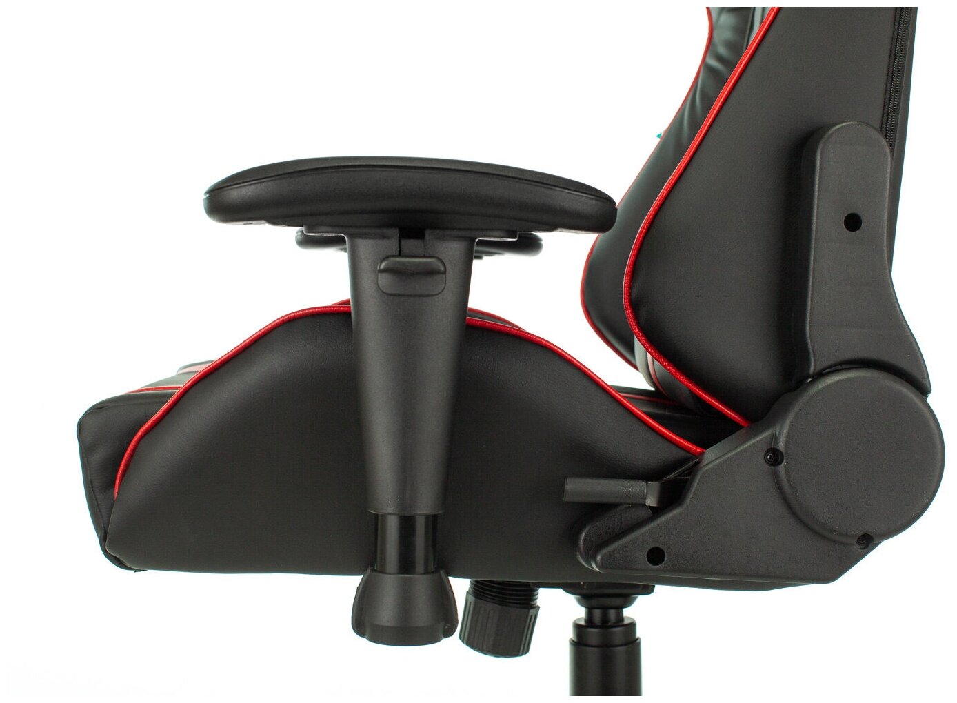 Кресло игровое ZOMBIE VIKING ZOMBIE A4 RED, PL, экокожа черный/красный, реклайнер (до 150кг) - фотография № 5
