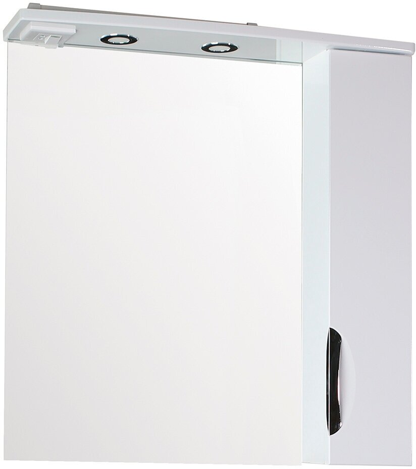 Зеркальный шкаф АСБ-Мебель Миранда 800х781х175 мм с подсветкой белый
