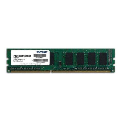 Оперативная память Patriot Memory 2 ГБ DDR3 1333 МГц DIMM CL9 PSD32G133381 99900₽