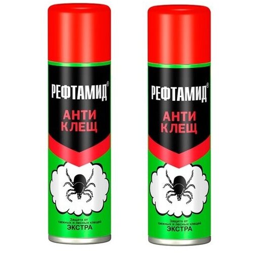 Аэрозоль Рефтамид Антиклещ Экстра (Усиленный) Набор 2 шт