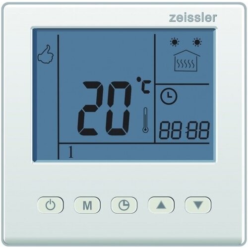 Терморегулятор программируемый для водяного теплого пола 220В/3А (c датчиком 3м.) M7.713 TIM программируемый терморегулятор 220в 3а zeissler m8 813
