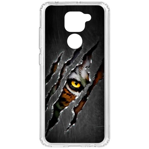 фото Чехол на xiaomi redmi note 9 kruche print тигриный глаз