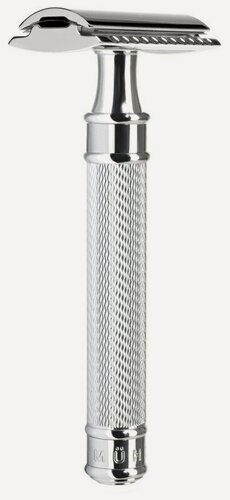 Изображение товара Т-образная бритва Muehle Traditional R 89 Grande, c удлиненной ручкой, хром, closed comb
