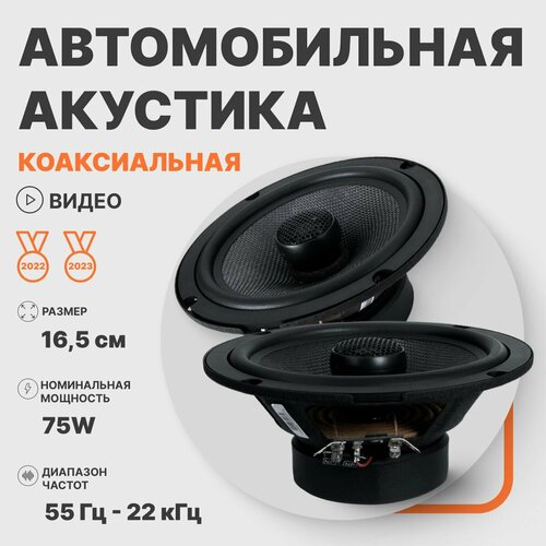 Автомобильные динамики коаксиальные AMP PRO 652 16 см 386100₽