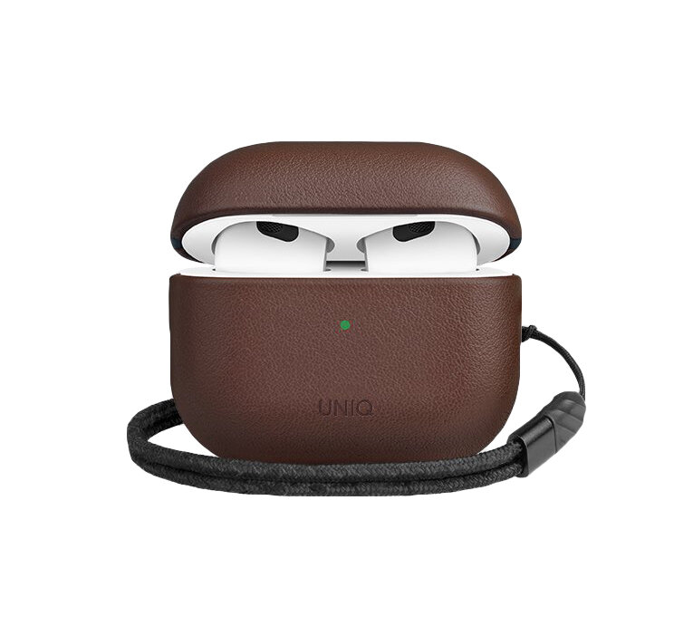 Чехол Uniq Terra Genuine Leather для AirPods 3 (2021) Brown