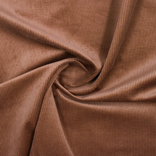 Вельвет, коричневый цвет, 1,4х1м