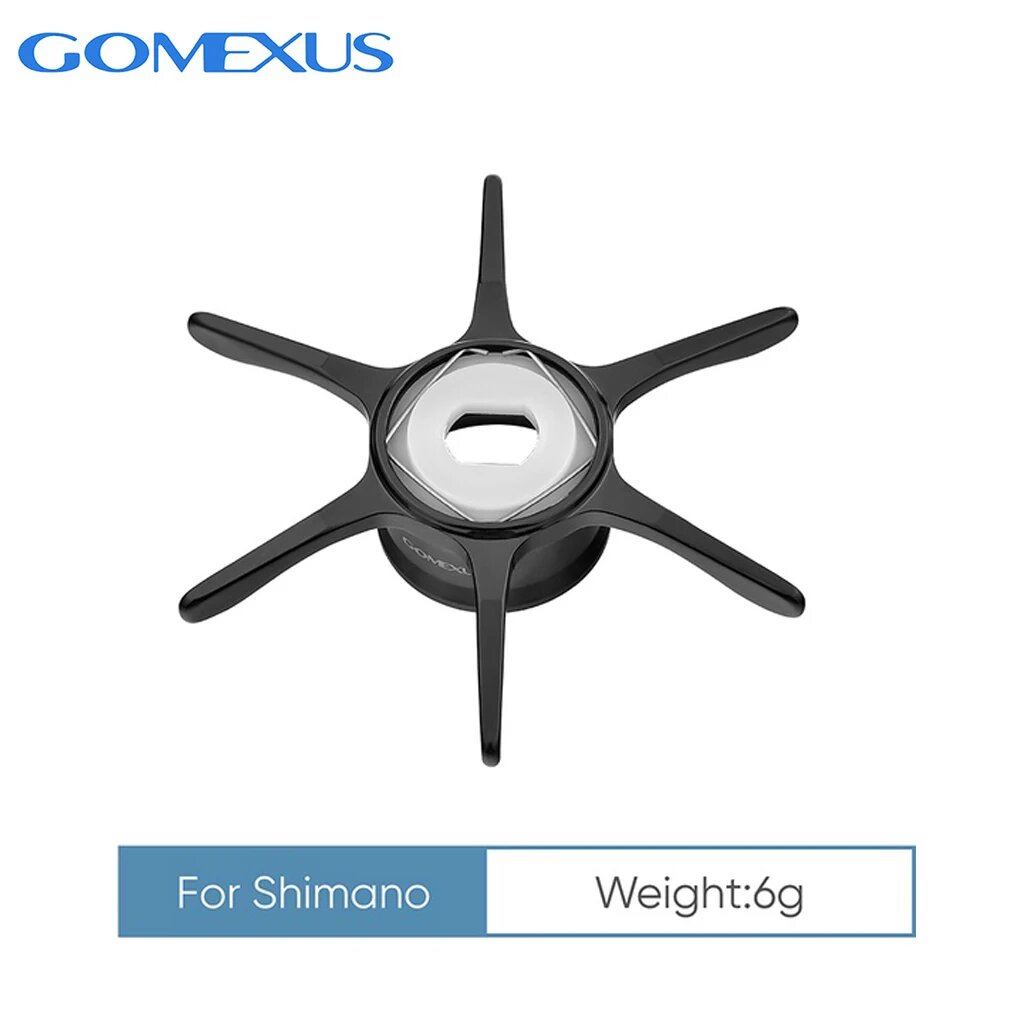 GOMEXUS Звезда катушки Shimano, Black, Серый, 6g
