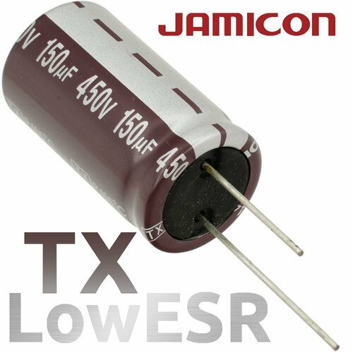 150мкФ 450В / TX / 22х40 / 105 С / конденсатор электролитический (5шт)