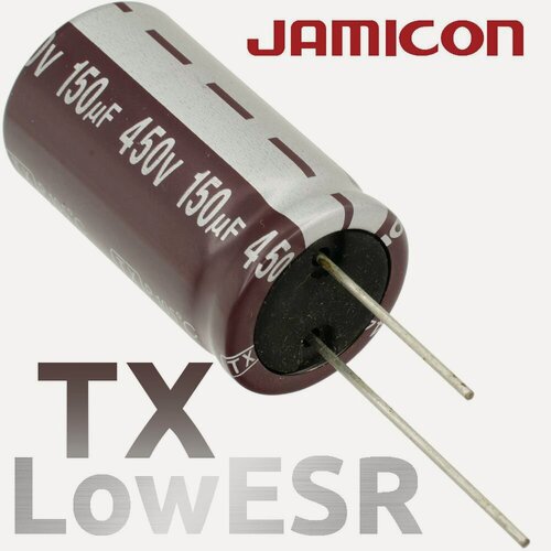 Изображение товара 150мкФ 450В / TX / 22х40 / 105 С / конденсатор электролитический (5шт)
