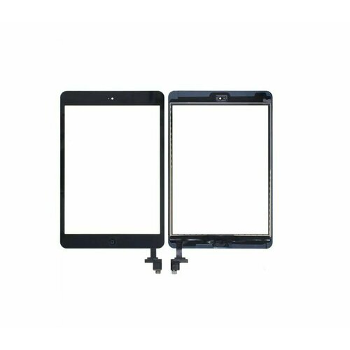 Тачскрин для iPad mini 1 2 Черный сенсорное стекло в сборе кнопка клейкая лента 1017₽