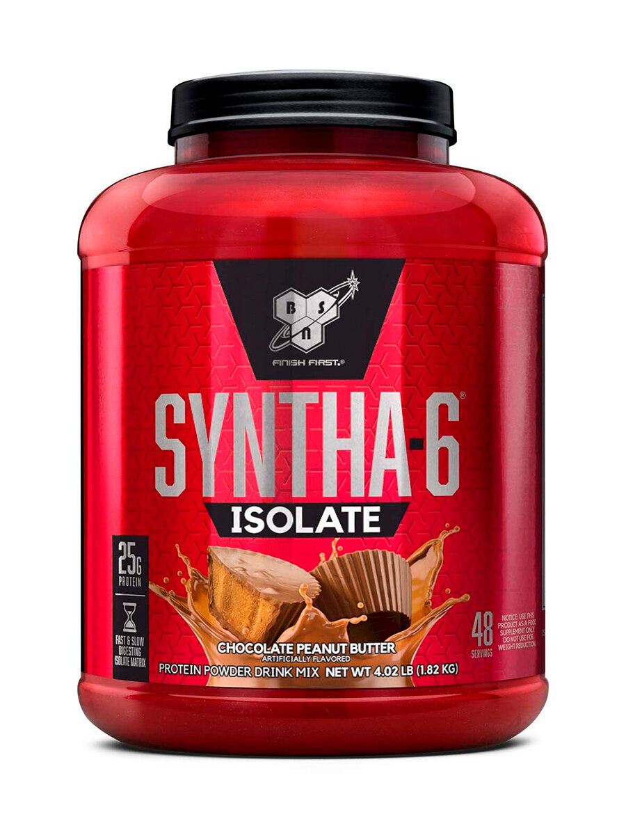 Изолят протеина + BCAA BSN Syntha-6 Isolate 1820 гр Шоколадное Арахисовое Масло