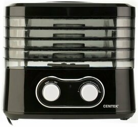 Сушилка CENTEK CT-1659 Черный для овощей и фруктов (вентилятор, 5 секций)